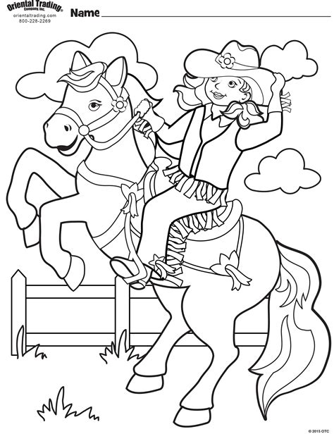 cowgirl coloring sheets|Beautiful Cowgirl Rides A Horse – Coloring Pages and Books in。